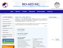 Tablet Screenshot of biomedindia.net